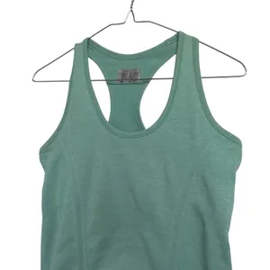 Athleta Womens XS Green‎ Heathered Ruched Seamless Racerback Tank Top 648266 thumbnail 4