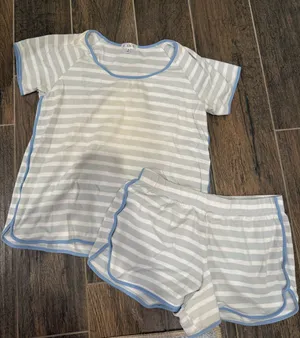 Lake pajamas short set Blue thumbnail 1