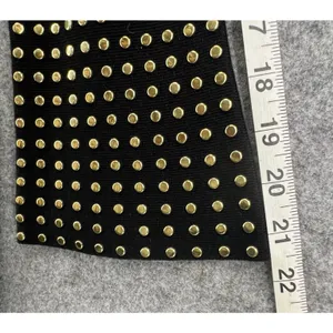 Calvin Klein Womens Small Black Studded Knit Dress Stretch Rayon Nylon‎ Timeless thumbnail 11
