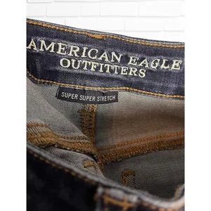 American Eagle Women's 2 Midi Rolled Hem Jean Shorts Super Stretch‎ Denim Café thumbnail 8