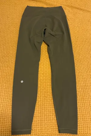 Lululemon Wunder Under Leggings High-Rise Army Olive Green 28” thumbnail 4