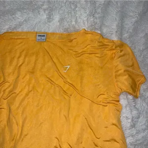 Gymshark Women’s Orange See Through Oversized Mesh Athletic Top XL Extra Large thumbnail 1