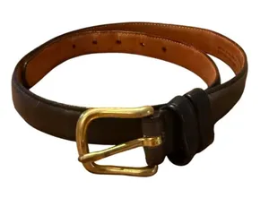 VTG Coach Brown Leather Belt Women’s Size 32 thumbnail 1