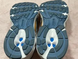 New Balance White Sneakers with Gold and Blue Accents 153 thumbnail 5
