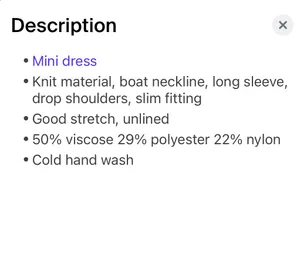 Princess Polly Black Mini Dress Long Sleeve thumbnail 6