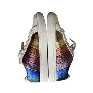 Kurt Geiger London Lane Rainbow Metallic Leather Sneakers EU 38 thumbnail 2