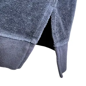 J.Crew Velour Crewneck Sweatshirt Navy Blue Drop‎ Shoulder Womens Size M thumbnail 6