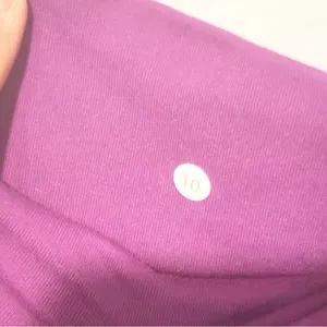 Lululemon Size 10 Grey Purple Trim Drawstring Athletic‎ Shorts thumbnail 3