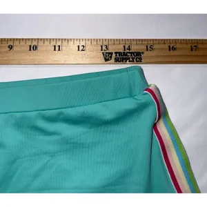 TCEC Skort Womens Large Teal Rainbow Side‎ Stripe Athletic Golf Tennis NWT thumbnail 6