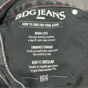 BDG Urban Outfitters Logan Barrel High Waist Baggy Wide Leg Jeans Black Sze 31W thumbnail 15