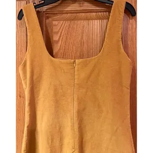 Tilly’s Sky and Sparrow Mustard Yellow‎ Corduroy Sleeveless Dress Juniors Small thumbnail 4