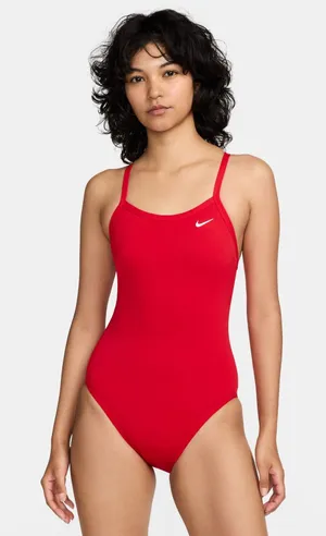 Nike Swim HydraStrong Essential Red One Piece Swimsuit Size 34 WMS 8 thumbnail 1