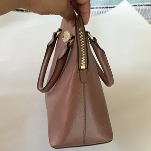 Michael Kors Dusty Rose Gold accents Leather Satchel Crossbody Bag thumbnail 8