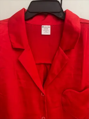 No Boundaries New! Red Satin Heart Pocket Sleep Set size XXL (20) thumbnail 3