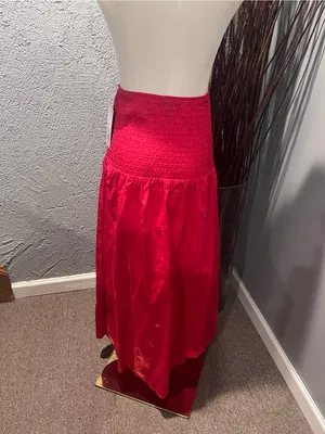 🌺New Wild Fable Red Drop Waist Maxi Skirt Size X-Small🌺 thumbnail 5