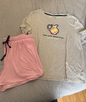 Life is Good Sleep Set Shirt & Pants Large thumbnail 1