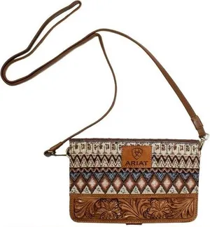 $95 Nwot Ariat® Womens Esmeralda Crossbody Clutch thumbnail 1