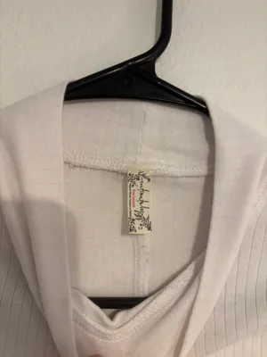 Free People Long Sleeve White Top thumbnail 3