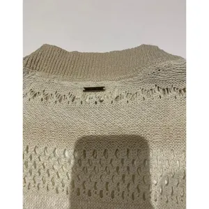 ABV) BILLABONG sweater women's size‎ S white open weave boxy small women thumbnail 7