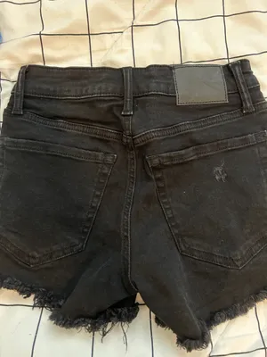 Aeropostale Black Jean Shorts thumbnail 4