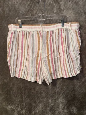 Maurices Linen Blend High-Rise Striped Elastic Waist Shorts thumbnail 6