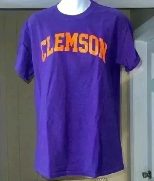 Clemson T Shirt Size Medium Purple thumbnail 1