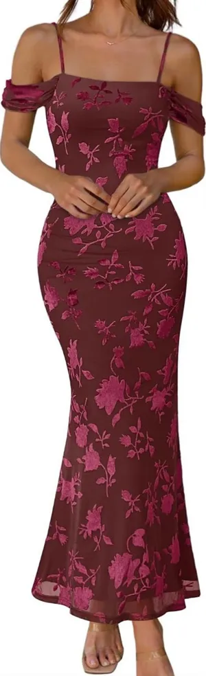 New Merokeety off the shoulder, wedding guest dress size S thumbnail 1
