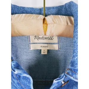 Madewell Womens Denim Trucker Jacket Small Blue Button Front Casual Fall Country thumbnail 4