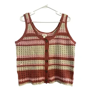 a.n.a Knit Button Sweater Stripe Vest // Size Large thumbnail 3