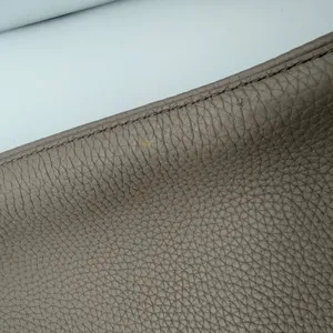 Tory Burch Perry Tote Taupe Pebbled Leather Shoulder Bag Classic Preppy Neutral thumbnail 8
