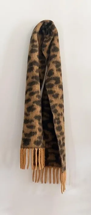Kate Spade Leopard Oblong Scarf Cheetah Print Brown thumbnail 1