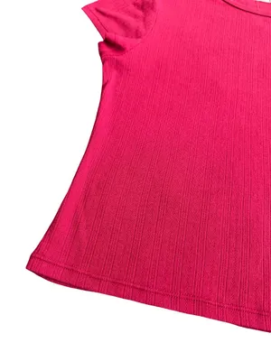 Intimately Free People Lipstick Red T-Shirt Top Blouse Stretchy Size Large NWT thumbnail 3