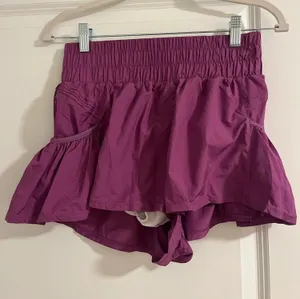workout shorts Purple thumbnail 1