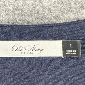 Old Navy Y2K Babydoll‎ Dress Womens L Blue Modal Blend Empire Waist Soft Stretch thumbnail 13