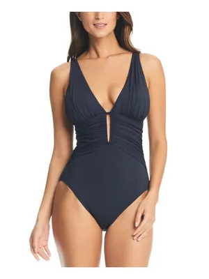Bleu By Rod Beattie Womens Molded-Cup One-Piece Swimsuit RBKK24715 Black 6 thumbnail 7