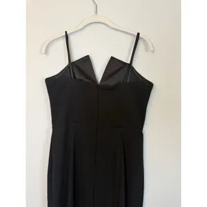 Betsy & Adam Black Tux Detail Strapless Column Gown Size 10 $239 NEW thumbnail 10
