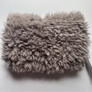 Elegant Taupe Grey Faux Fur Clutch Purse thumbnail 4