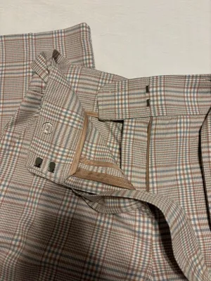 Joie Josie brown plaid trousers thumbnail 2
