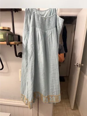 Bcbgmaxazria Women's Blue and Green Dress thumbnail 4