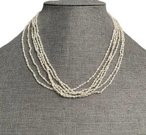 Vintage Multi Strand Freshwater Pearl Necklace thumbnail 1