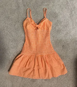 Target Orange Gingham Dress thumbnail 1