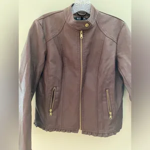 Baccini Leather Jacket for women.Size: PM thumbnail 4