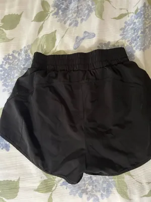 Black athletic shorts with built in underwear size S thumbnail 3