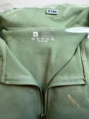 Women's Long Sleeve Sports Athletic Dress Quarter Zip Neck Sea Moss Green thumbnail 6