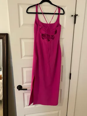 Topshop Hot Pink Formal Dress thumbnail 6
