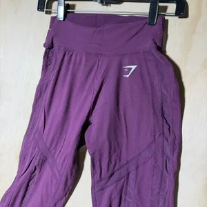 Gymshark Training Mesh Pocket Leggings Womens S Purple High Rise Workout Yoga thumbnail 3