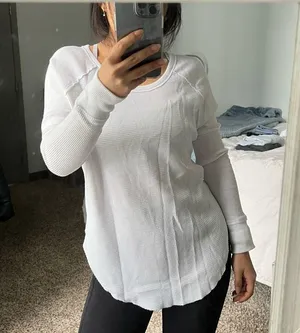 Aritzia TNA Alder Thermal White XS thumbnail 4