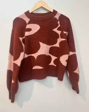 Storia sweater pink and red thumbnail 1