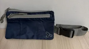 Travelon Navy Belt Bag with Gray Strap thumbnail 1