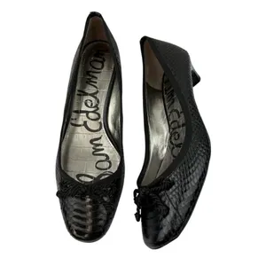 *Sam Edelman Hope Kitten Heels Women’s Size Back Patent Leather Academia Croc thumbnail 2
